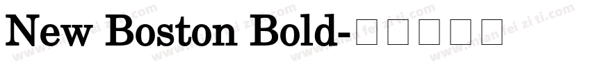 New Boston Bold字体转换